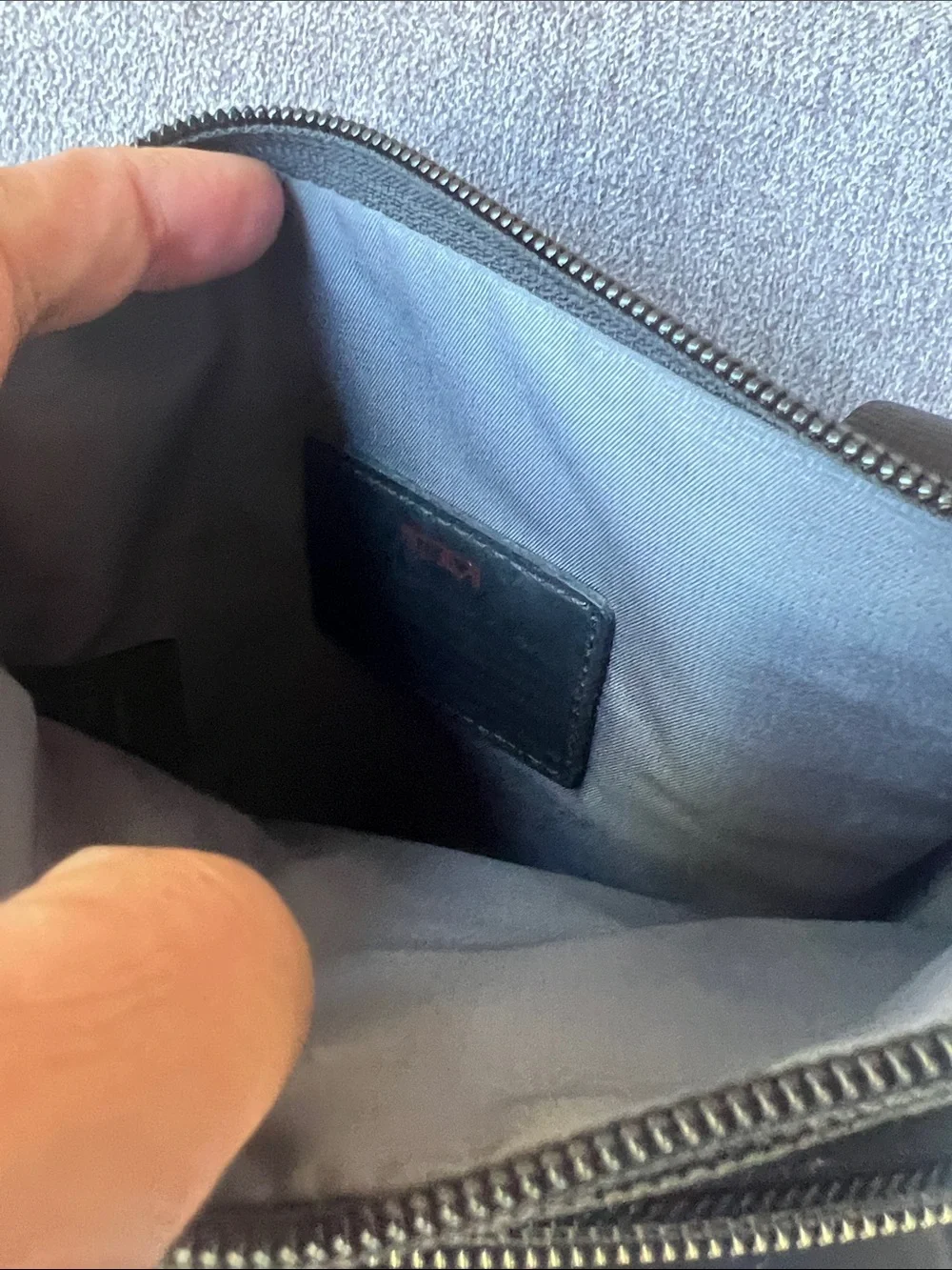 Tumi Black Alpha Pocket Crossbody Messenger Bag